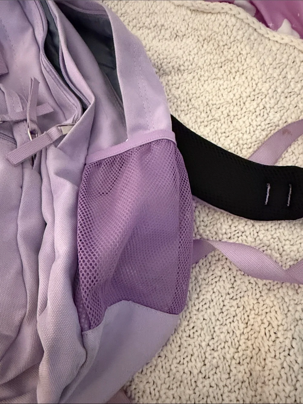 Light purple backpack